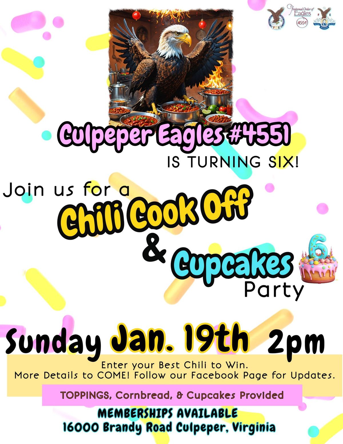 6th Birthday Chili Cook-Off and Cupcakes Party