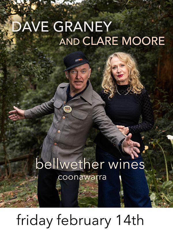 dave graney and clare moore play bellwether wines - coonawarra