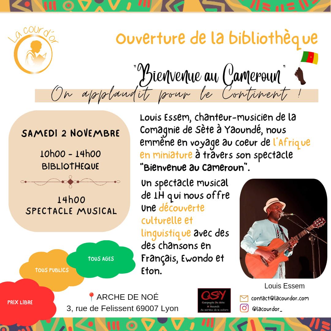 Biblioth\u00e8que et Bienvenue au Cameroun