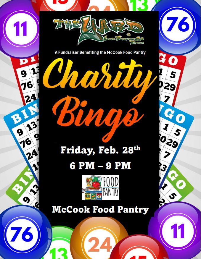 Charity Bingo for the McCook Food Pantry