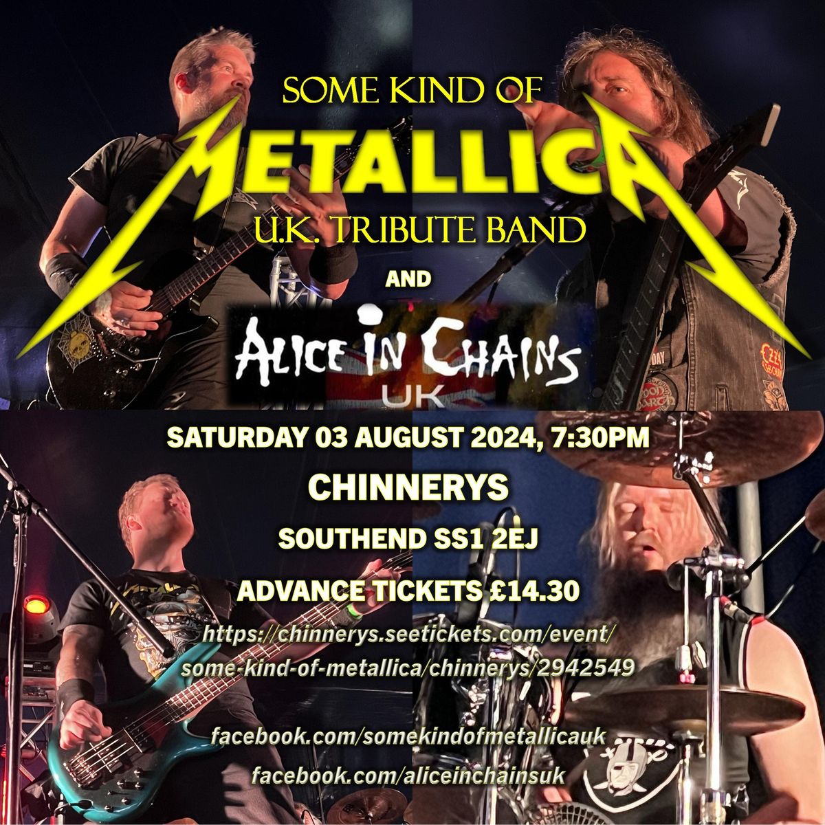 Some Kind Of Metallica\/Alice in Chains UK LIVE SOUTHEND 3rd August 2024