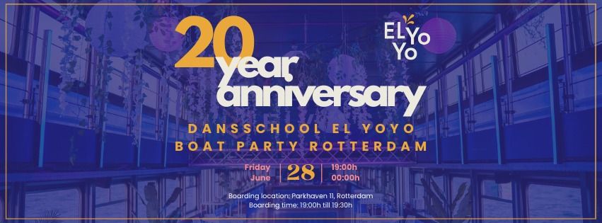 El YoYo 20 Year Anniversary Boat Party Salsa\/Bachata - R'dam