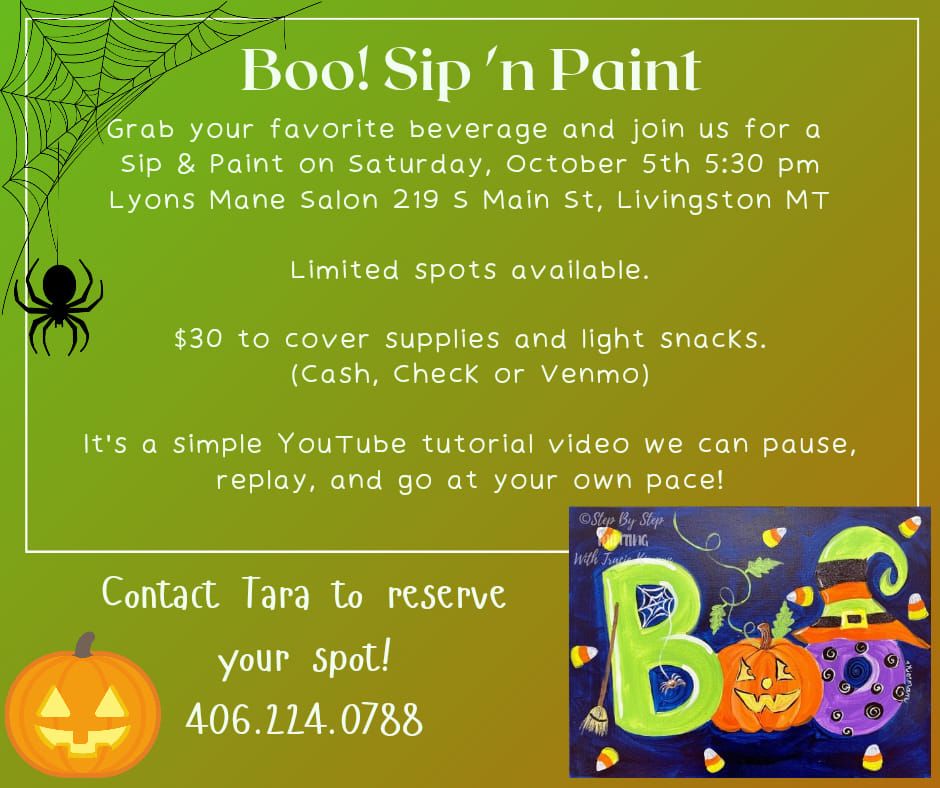 Boo! Sip & Paint