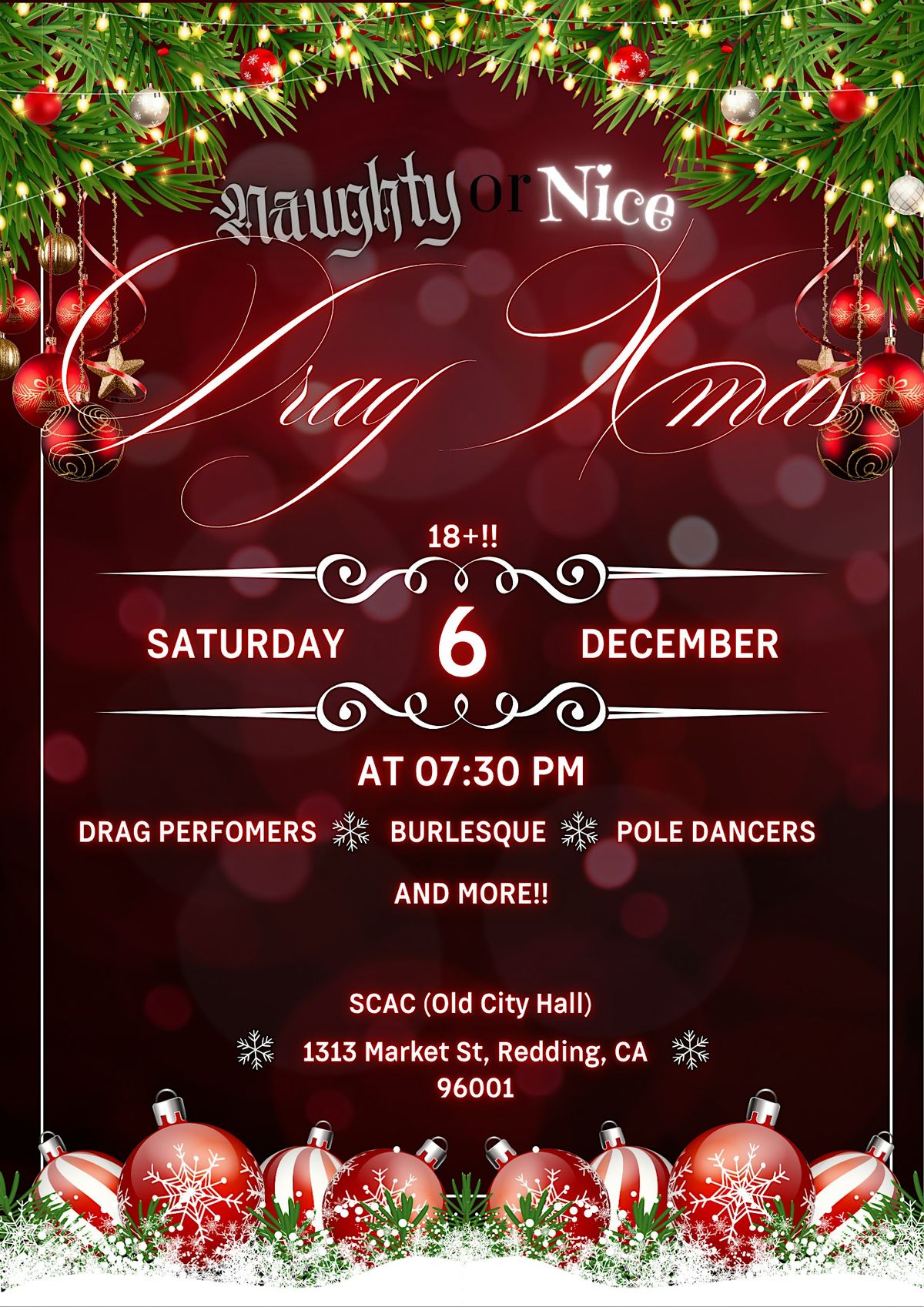 House of Unorthodox: Naughty or Nice Drag Xmas