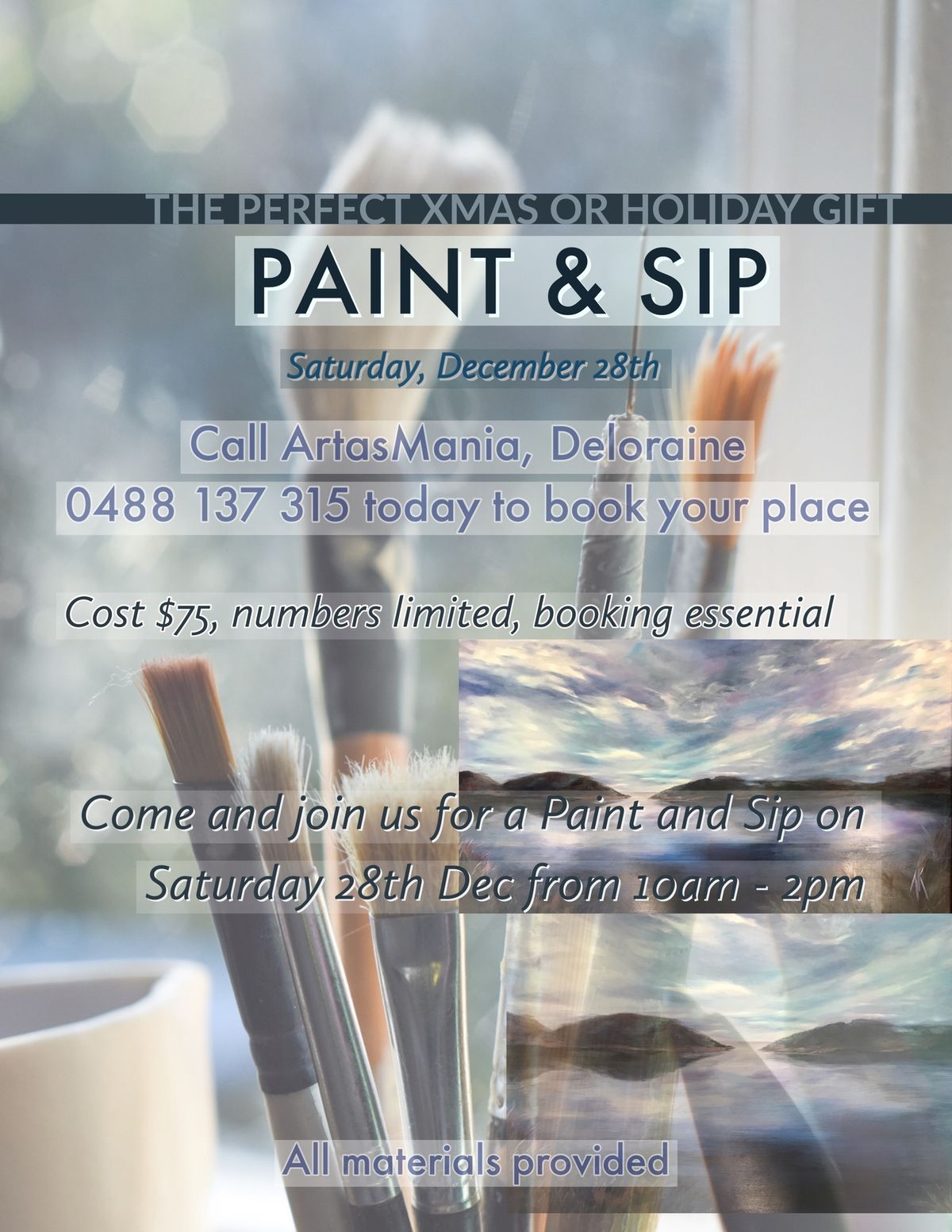 Paint & Sip - the perfect Xmas gift 