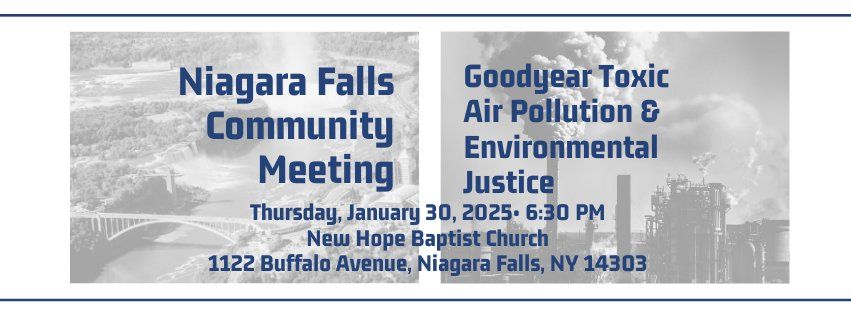 Niagara Falls Community Meeting on Goodyear Toxic Air Pollution & Environmental Justice