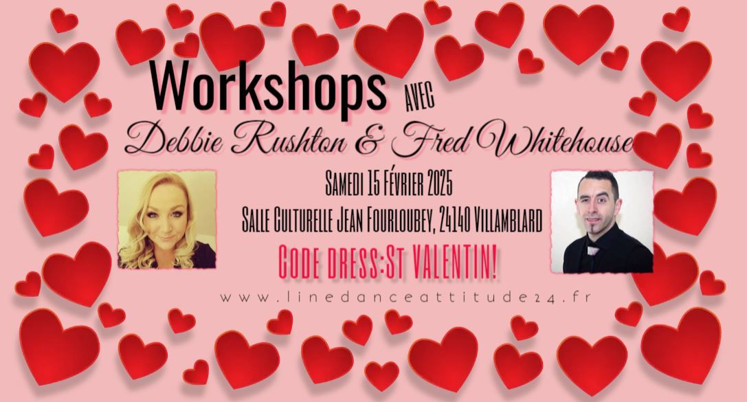 \ud83d\udc96Workshops de la Saint-Valentin avec Debbie Rushton et Fred Whitehouse ! \ud83d\udc96