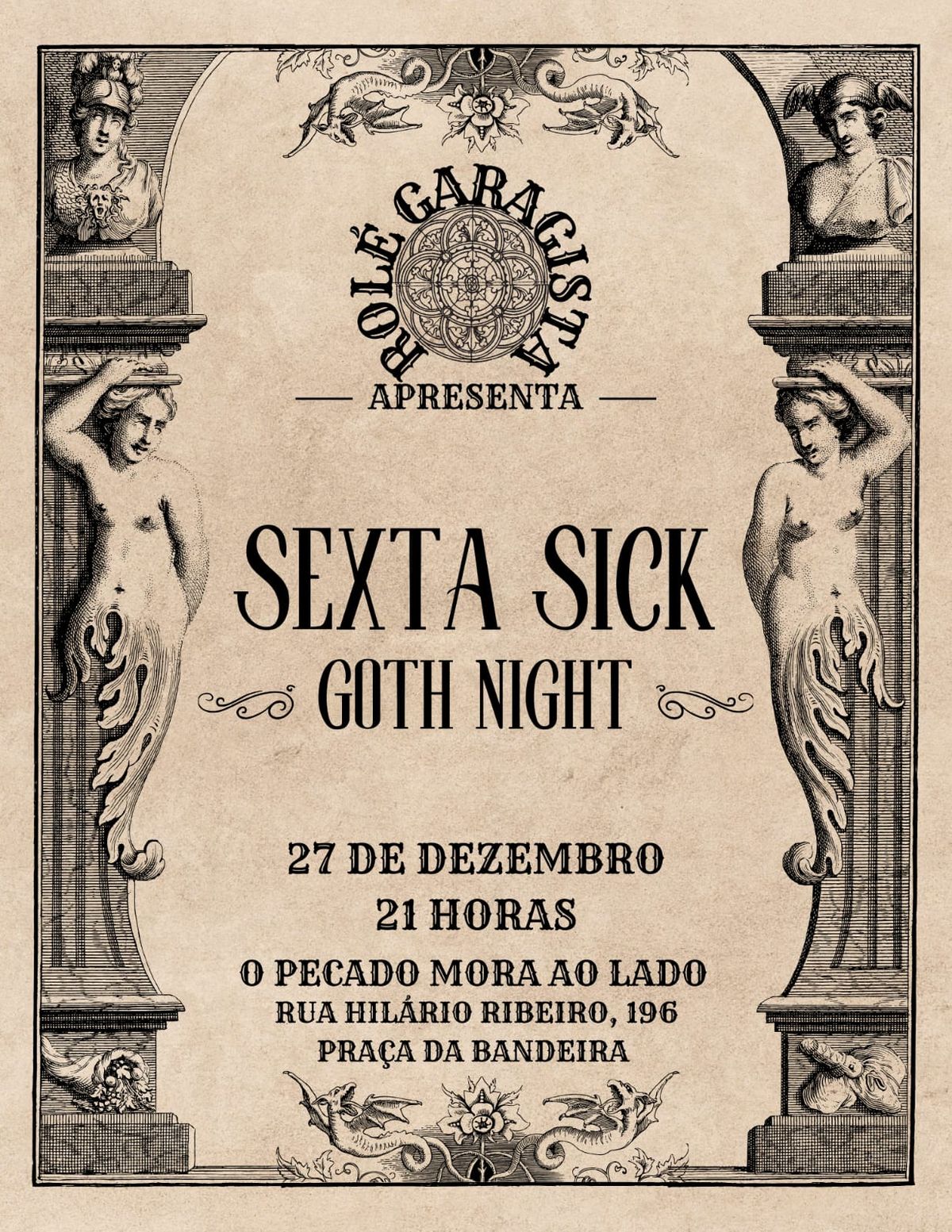 SEXTA SICK  ~ Goth Night ~ no Pecado