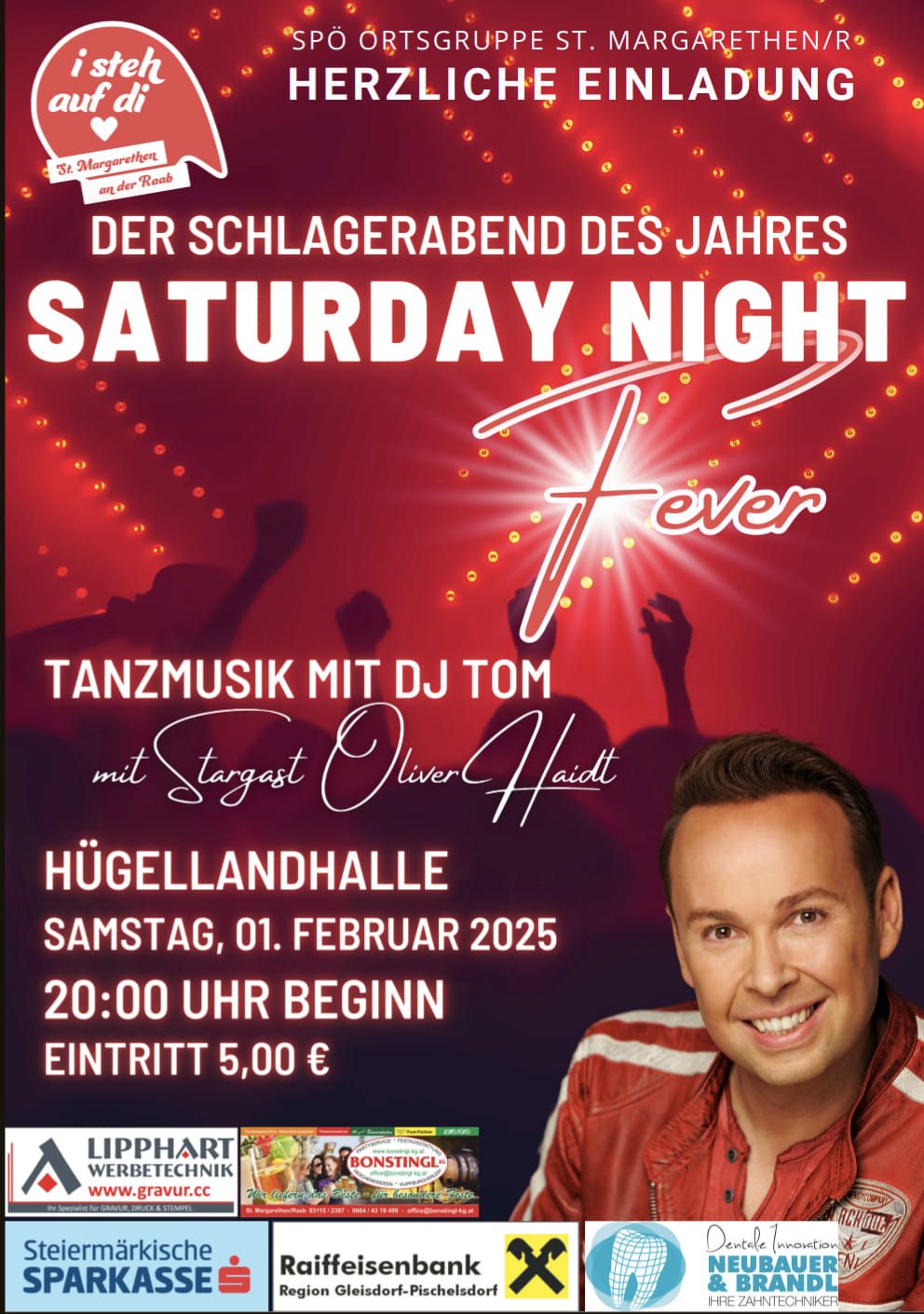 Schlagerabend - Saturday Night Fever mit Oliver Haidt 