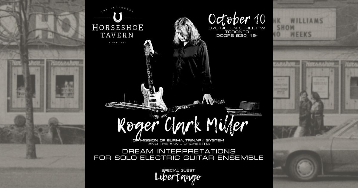 Roger Clark Miller (of Missions of Burma) at the Horseshoe Tavern