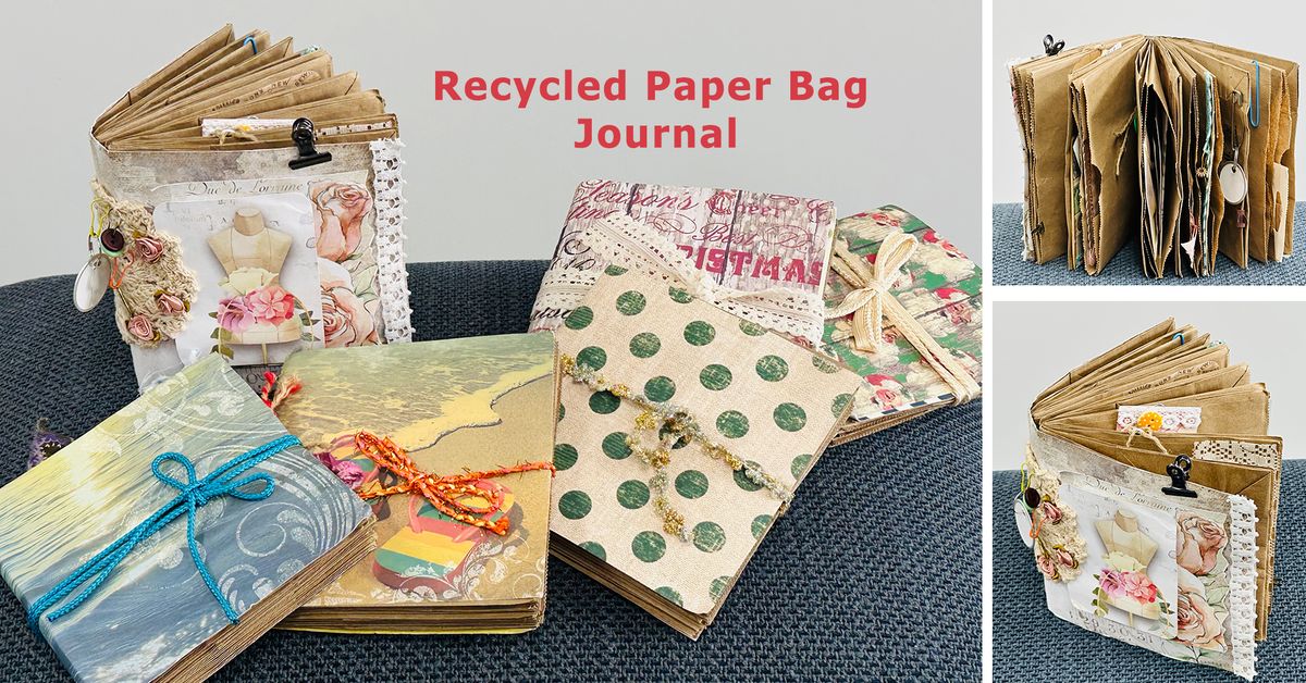 Recycled Paper Bag Journal