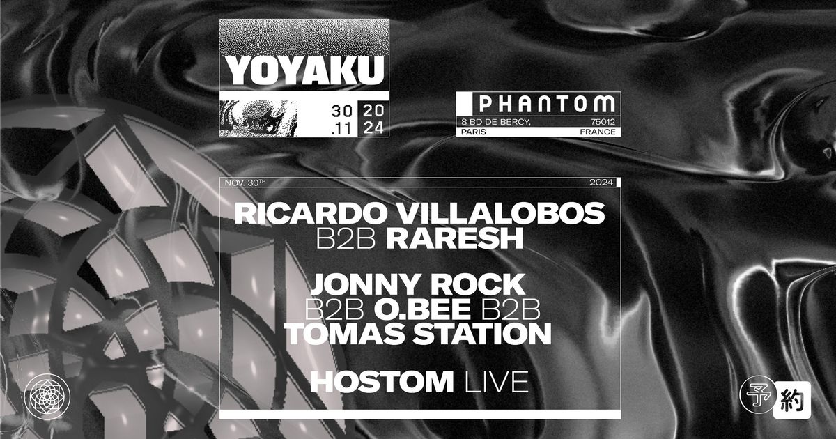 YOYAKU: Ricardo Villalobos b2b Raresh + Jonny Rock b2b O.BEE b2b Tomas Station + Hostom Live