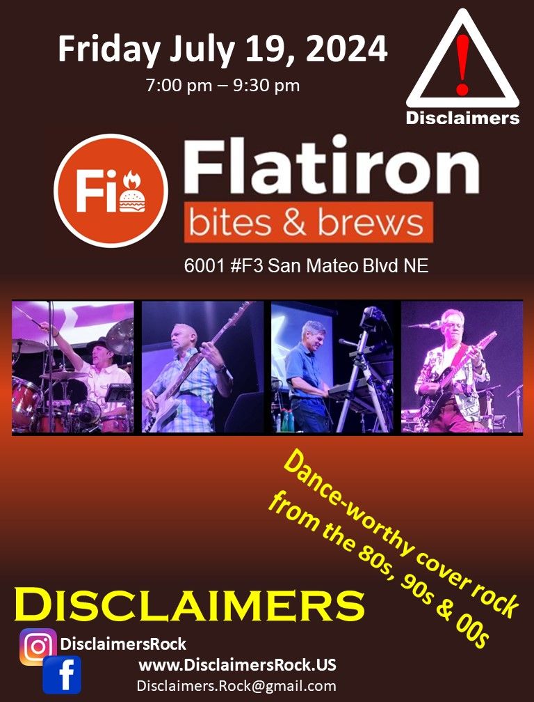 Disclaimers at Flatiron