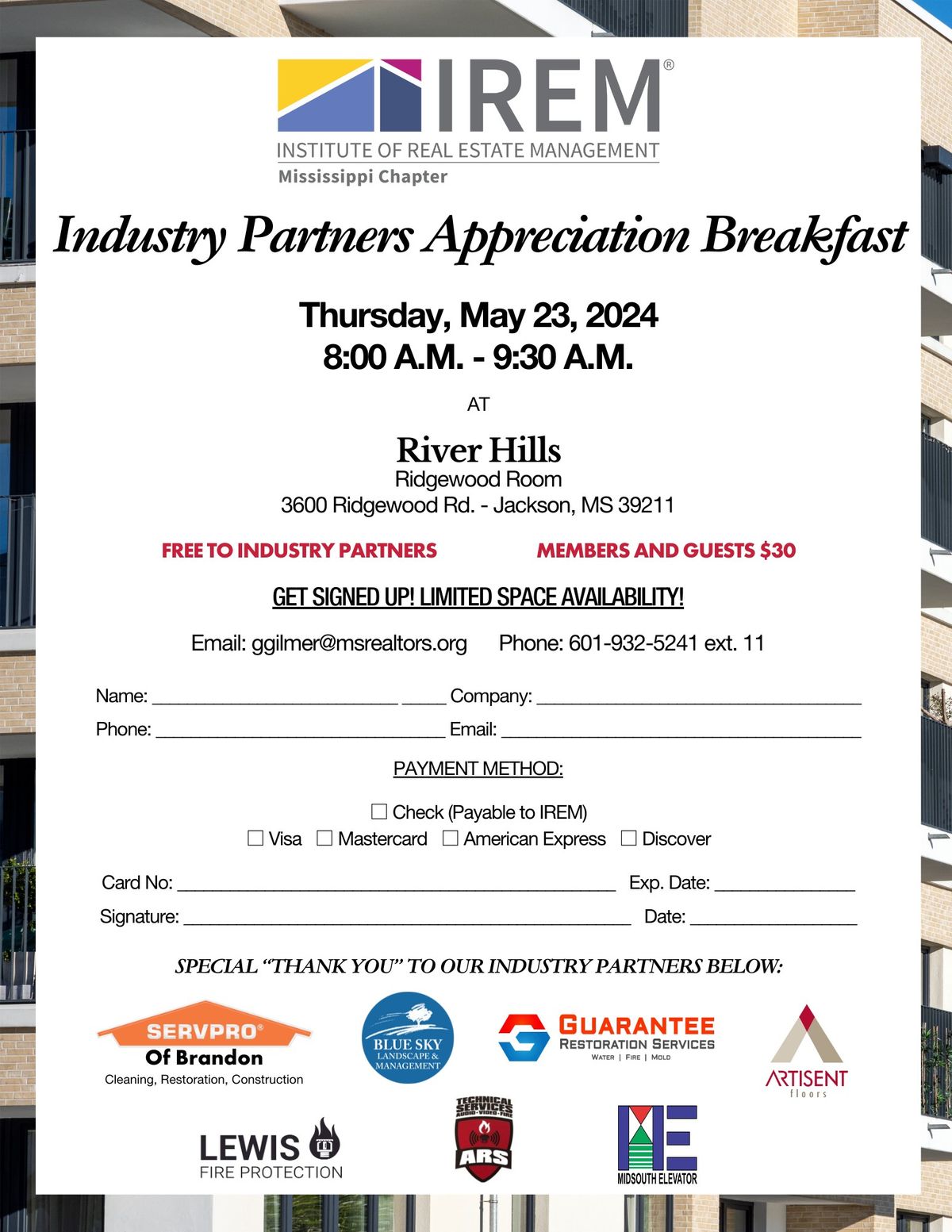 Industry Partners Appreciation Breakfast