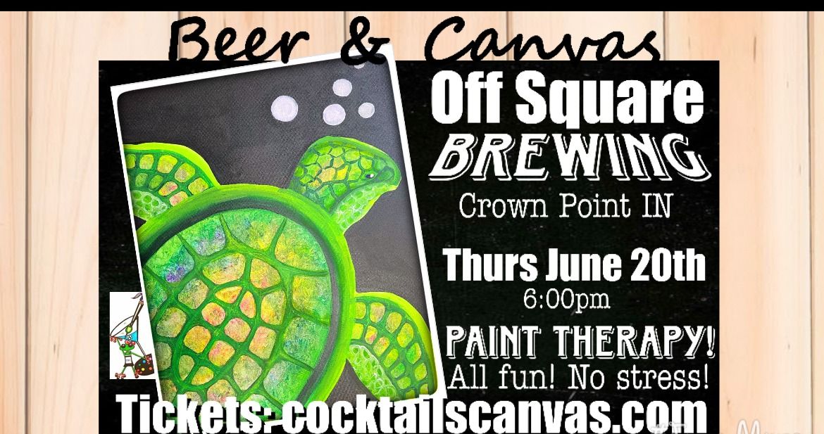 "The Tenacious Turtle" Beer & Canvas Painting Art Event