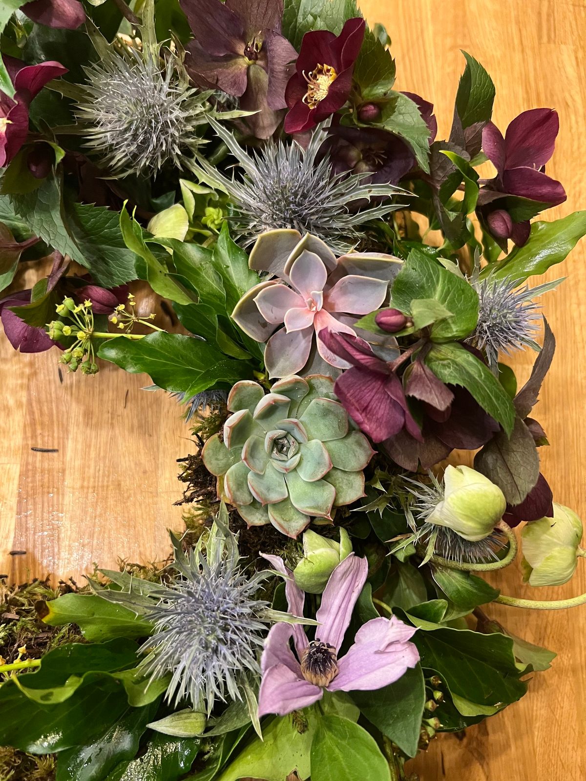 The Living Wreath Workshop now sold out