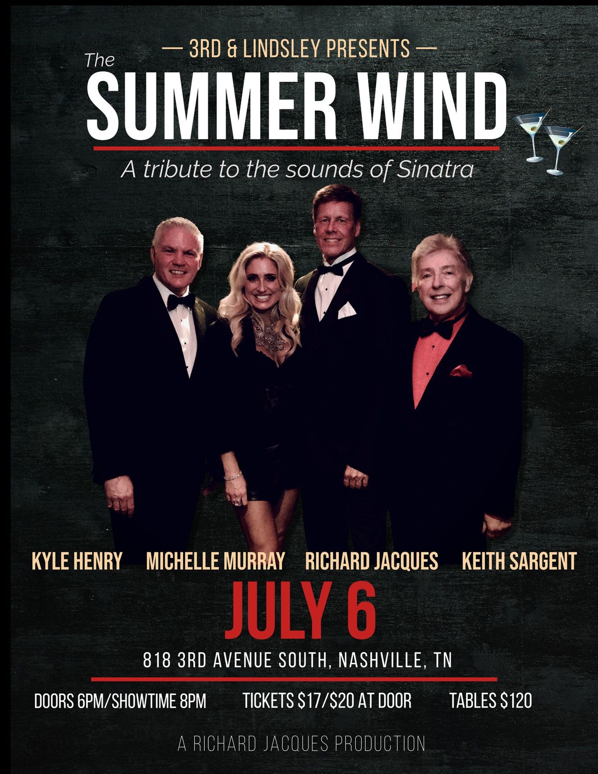 Summer Wind - A Tribute to The Sounds of Sinatra featuring Kyle Henry, Michelle Murray, Richard Jacques & Keith Sargent