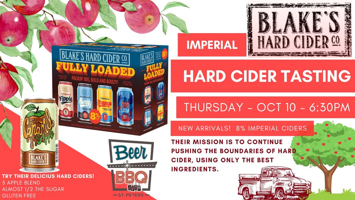 Blake's Imperial Hard Cider Tasting