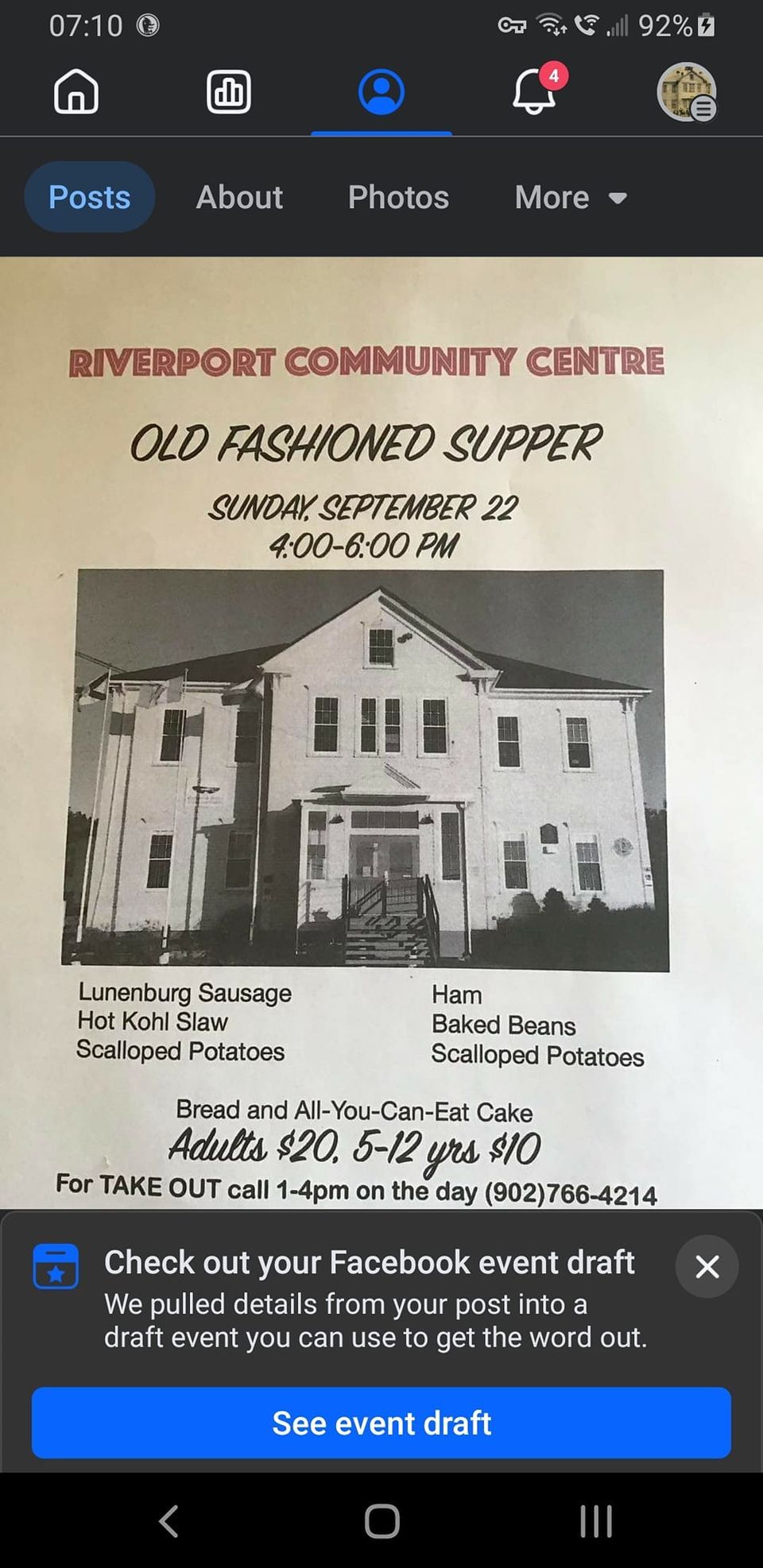 Old Fashioned Supper