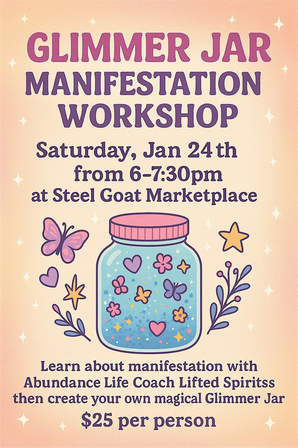 Glimmer Jar Manifestation Workshop
