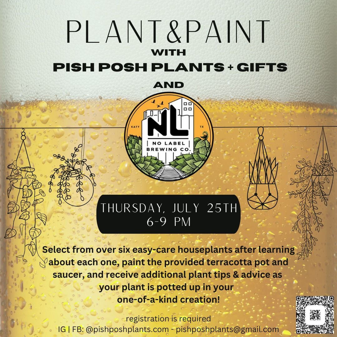 Plant + Paint at No Label Brewing
