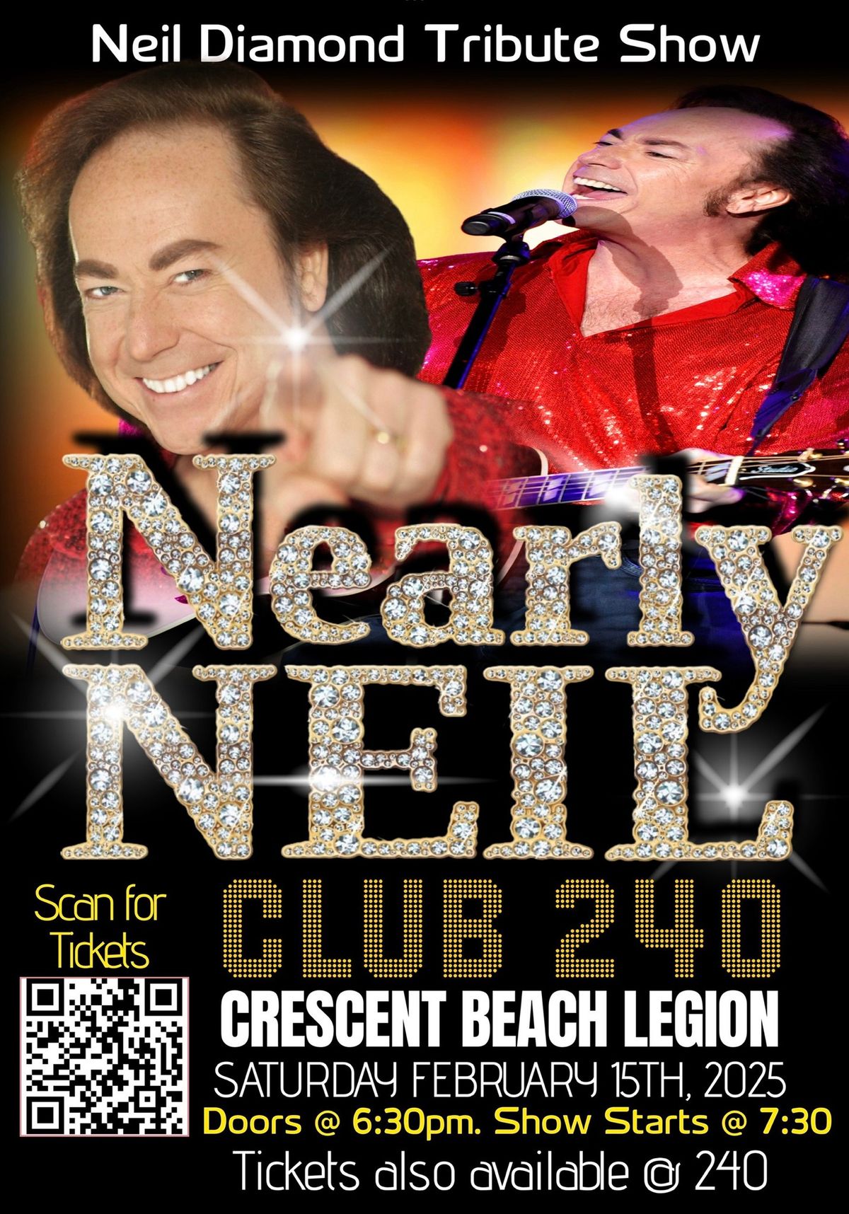 NEARLY NEIL (NEIL DIAMOND TRIBUTE)  LIVE @ CLUB 240 WHITE ROCK!