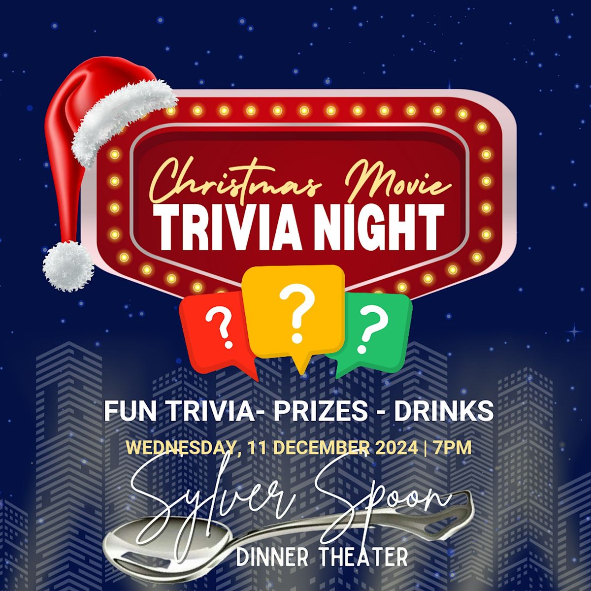 Christmas Movie Trivia Night at Sylver Spoon Dinner Theater