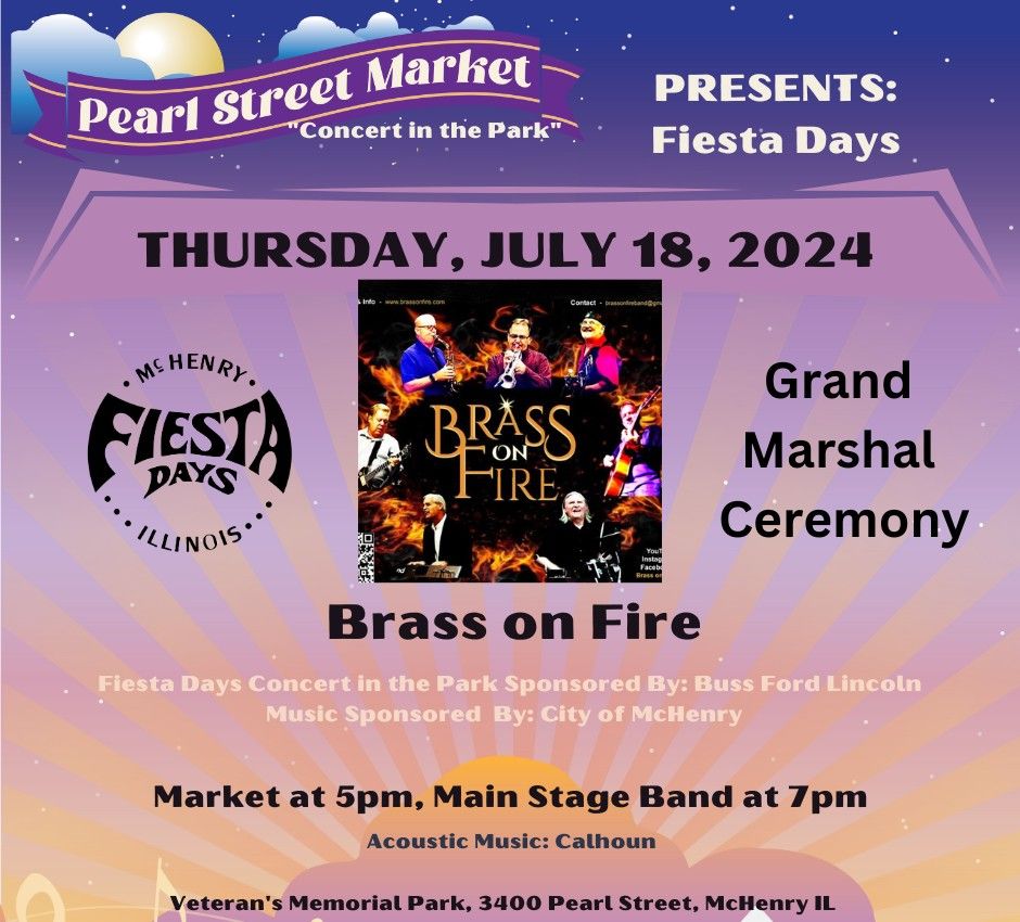 Concert in the Park with Brass on Fire for Fiesta Days
