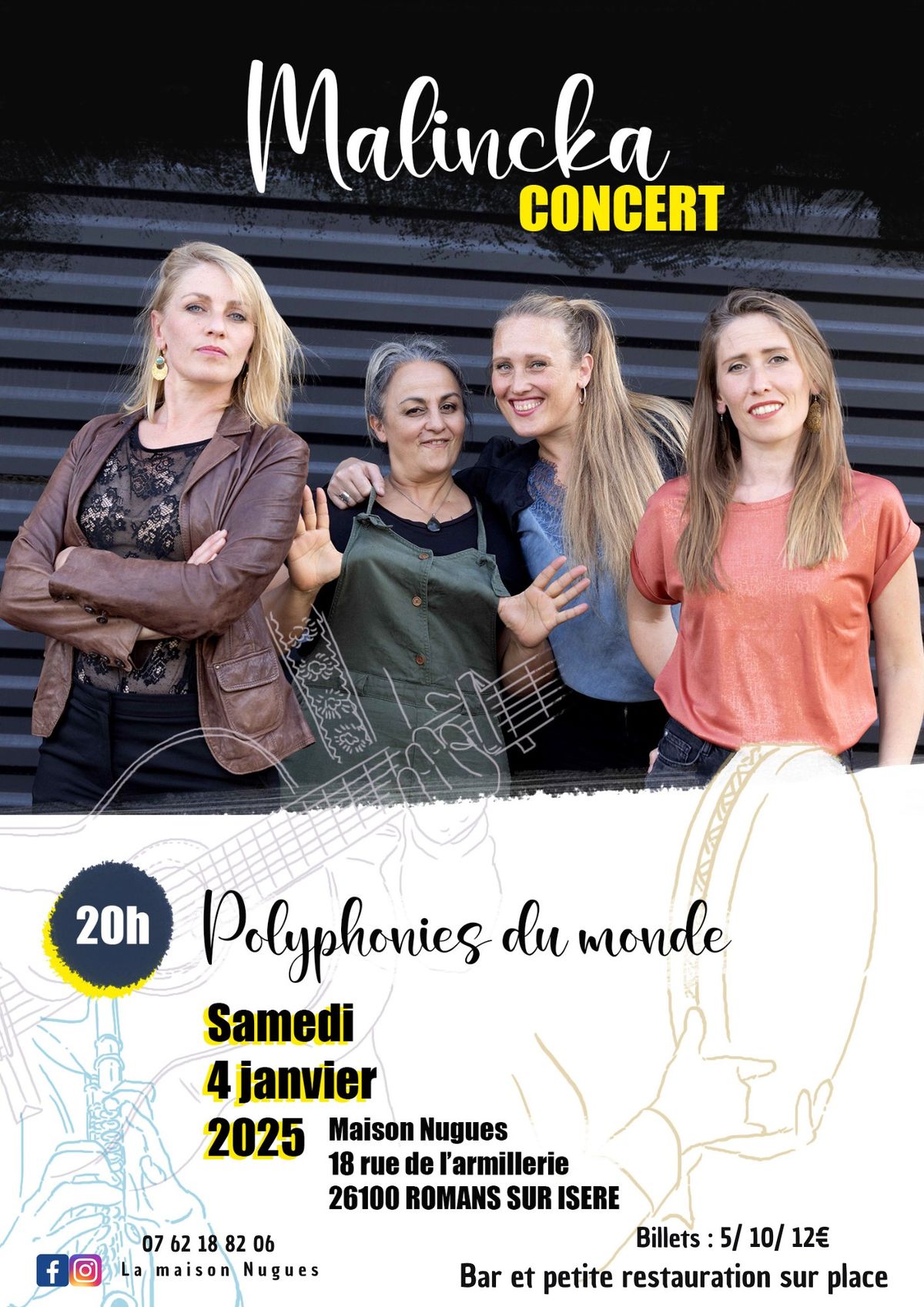 Concert - Malincka - Polyphonies du Monde