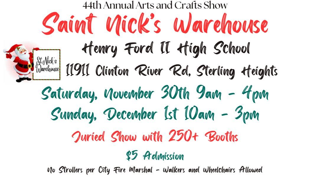 Saint Nick\u2019s Warehouse Arts & Crafts Show