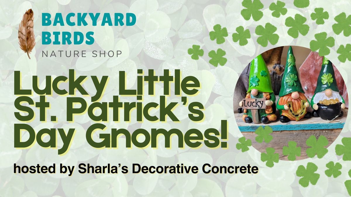 Paint a Concrete St. Patrick's Day Gnome with Sharla!