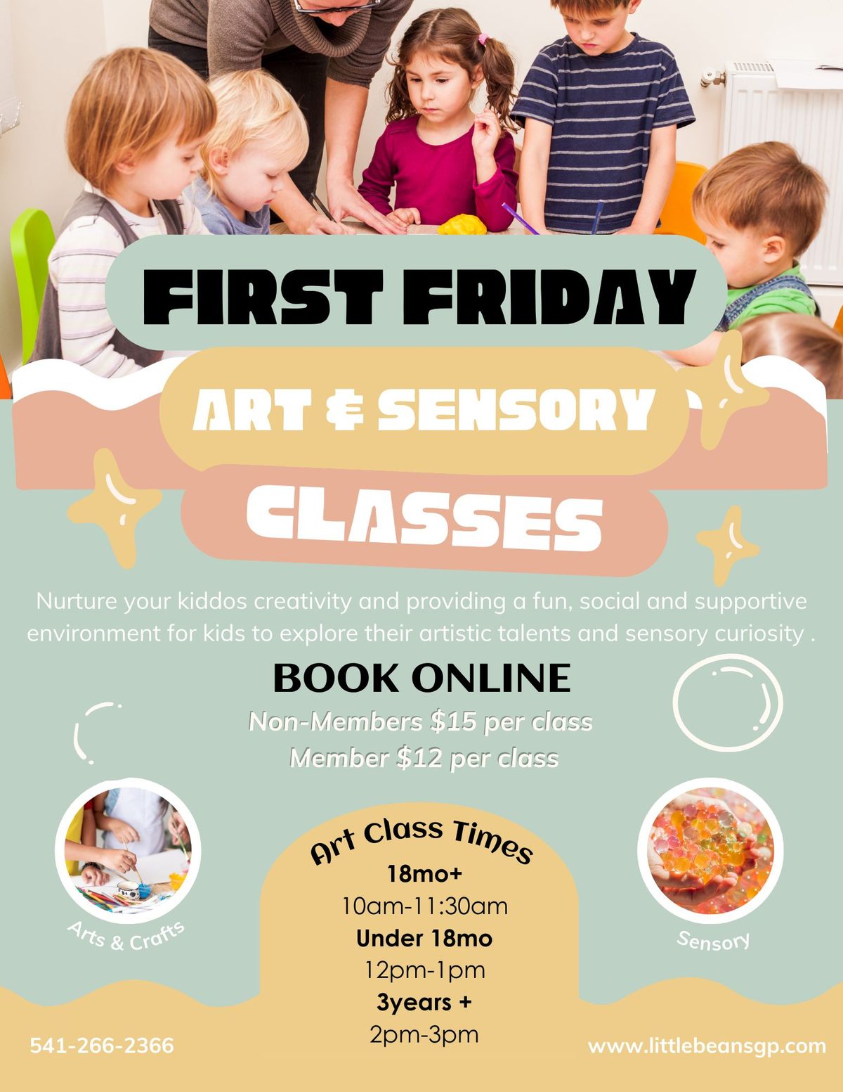 Little Beans - First Friday Art & Sensory Classes