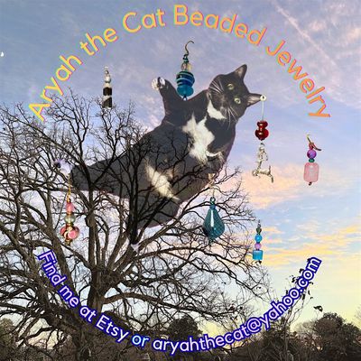Aryah the Cat Beaded Jewelry