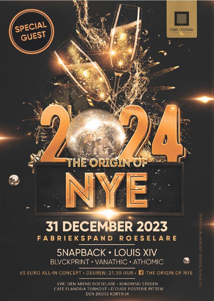 The Origin of NYE 2024, Fabriekspand, Roeselare, 31 December to 1 January