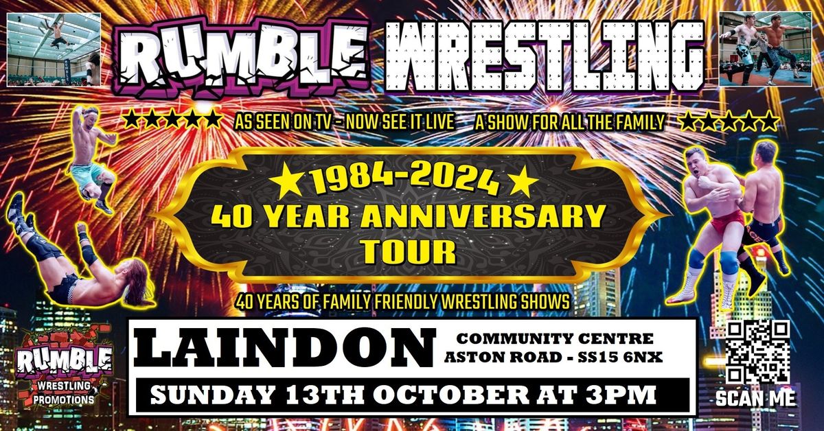 Rumble Wrestling 40 year Anniversary Tour Comes to Laindon