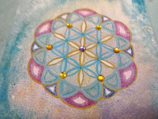 Flower of life-painting