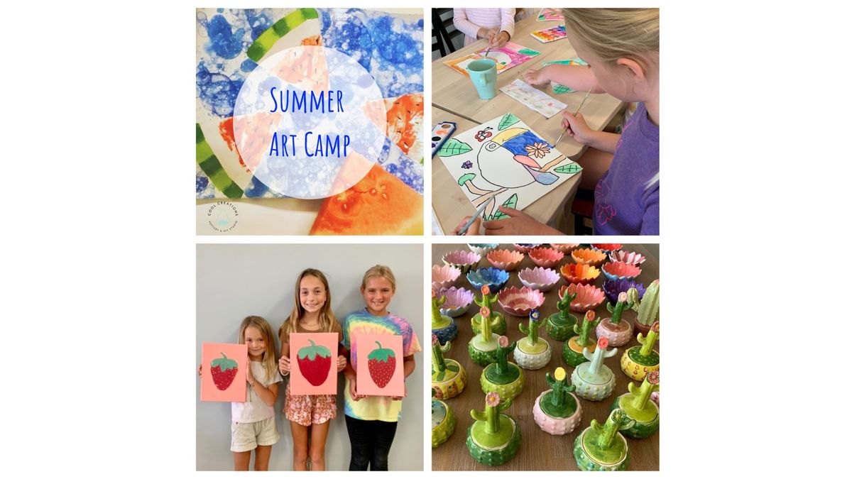 Summer Art Camp July 29-Aug 2, 2024 & Aug 5-9, 2024