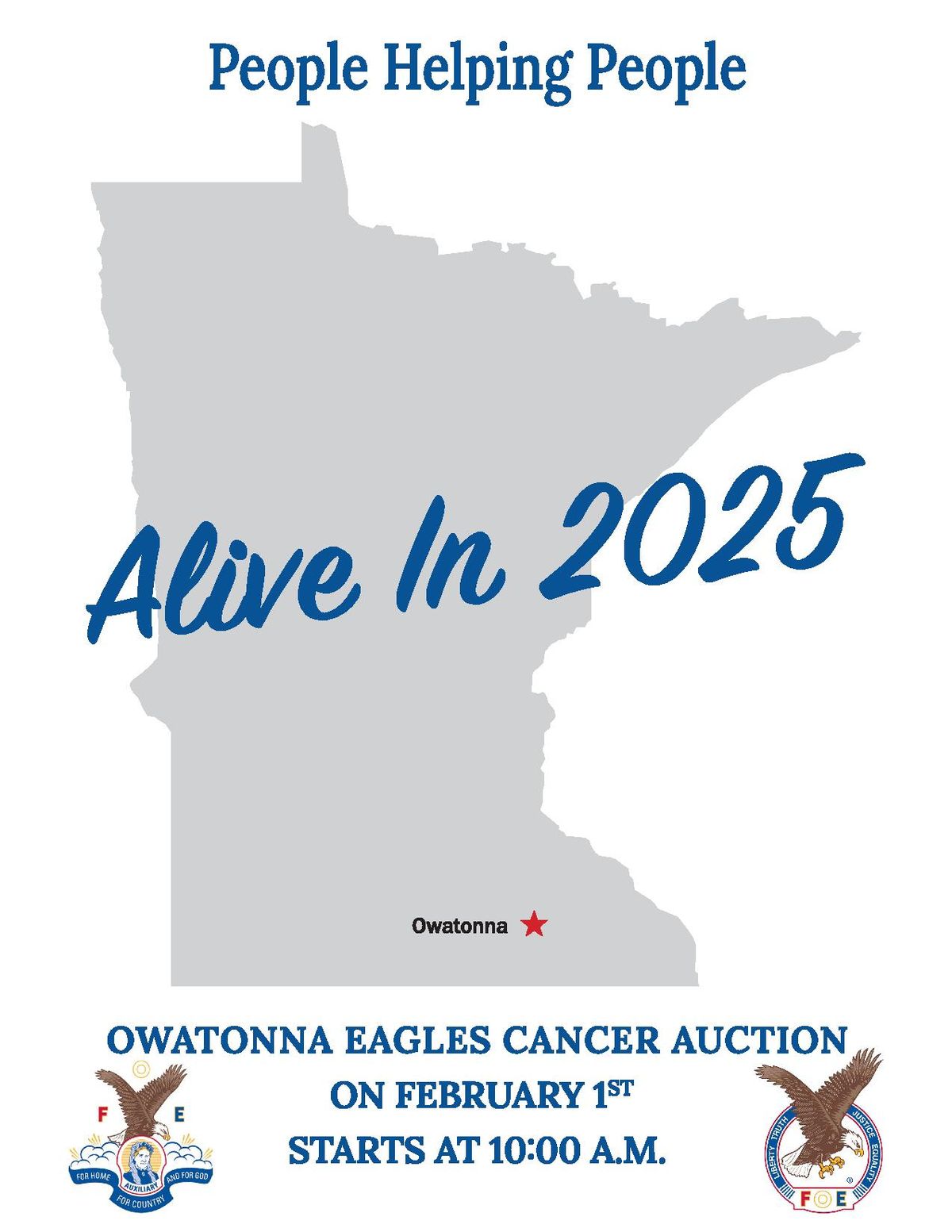 Owatonna Eagles Cancer Auction - Alive in 2025