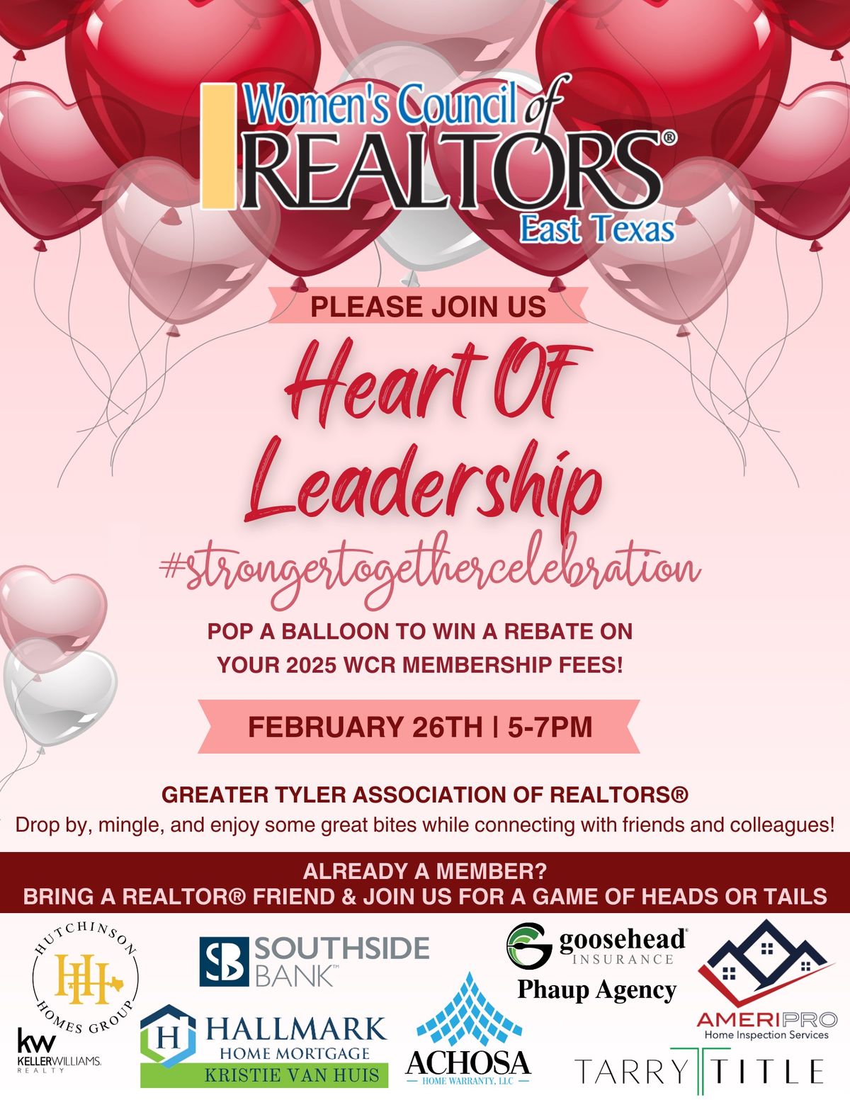 Women's Council of Realtors ETX: Heart of Leadership- Networking Event 