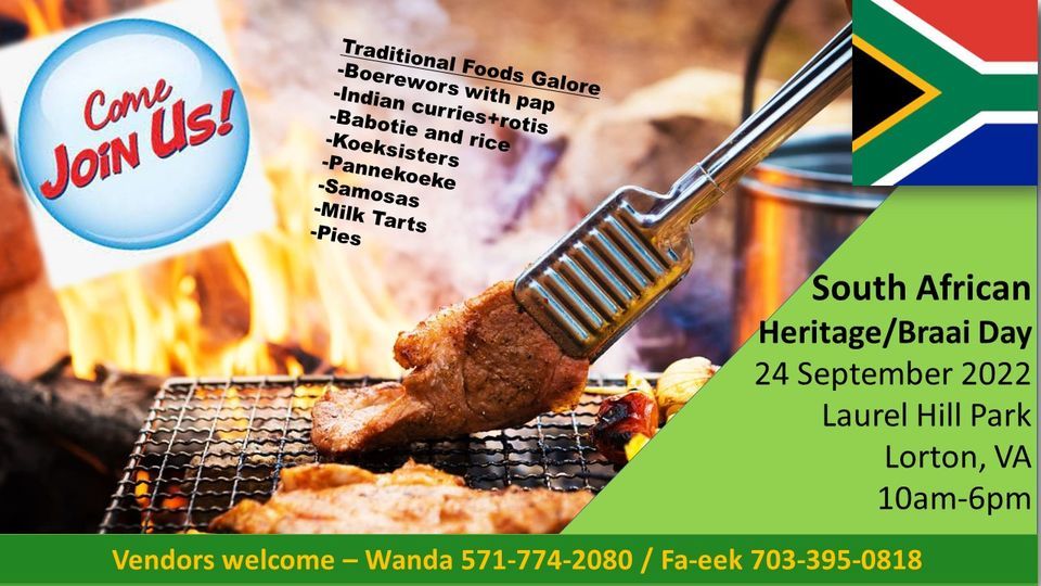 SA Heritage Braai Day - Saturday 24