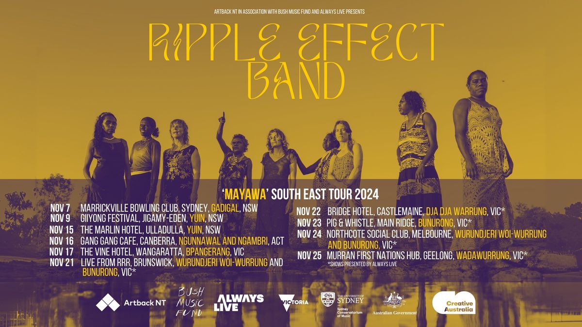 Ripple Effect Band tour, The Vine Hotel Wangaratta