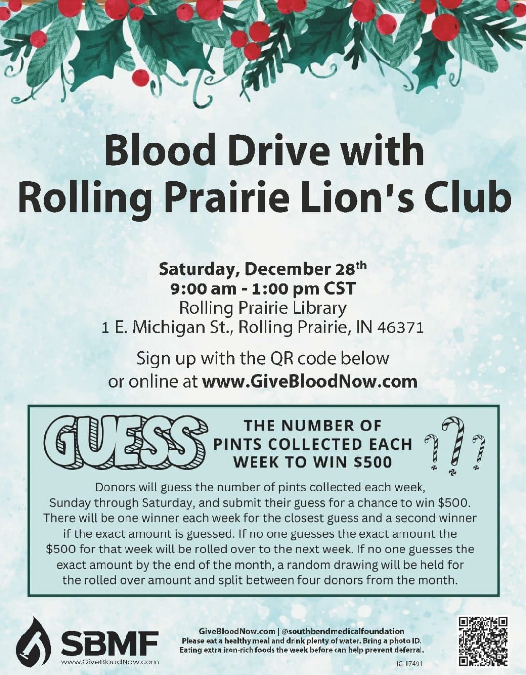 Lions Club Blood Drive 