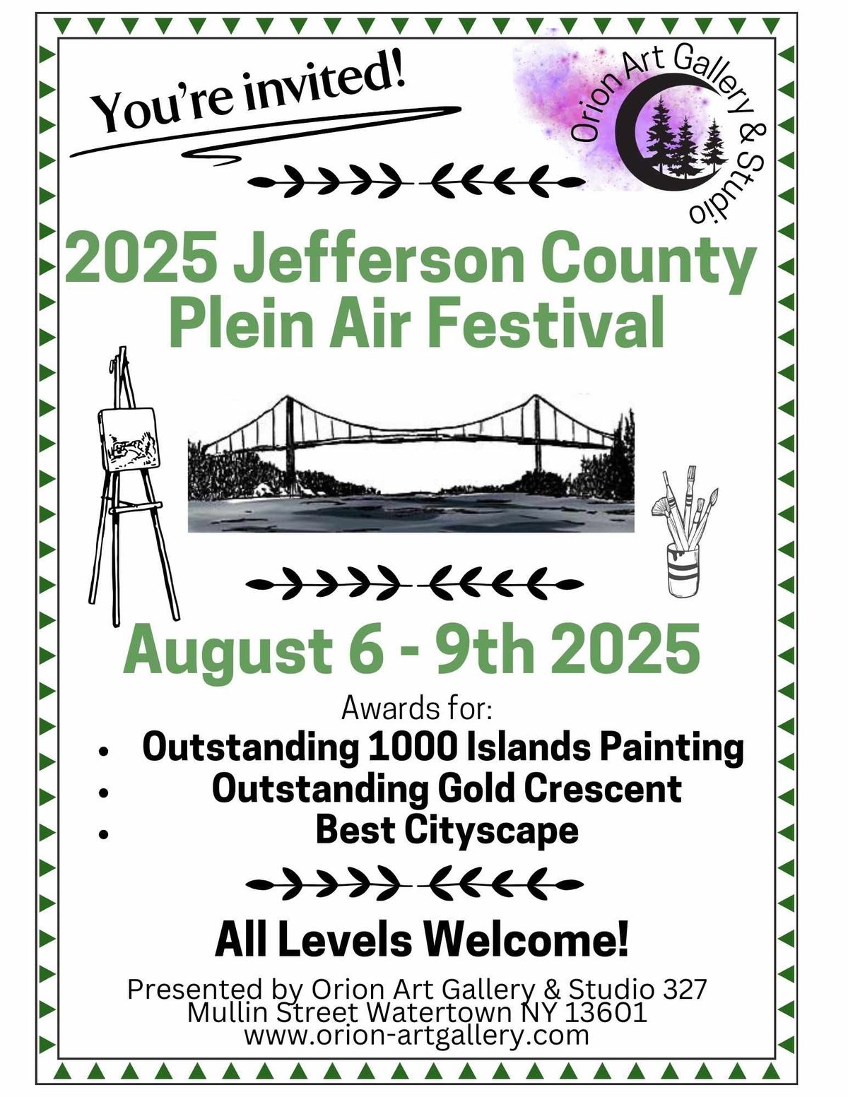 2025 Summer Art Festival and 2025 Jefferson County Plein Air Festival