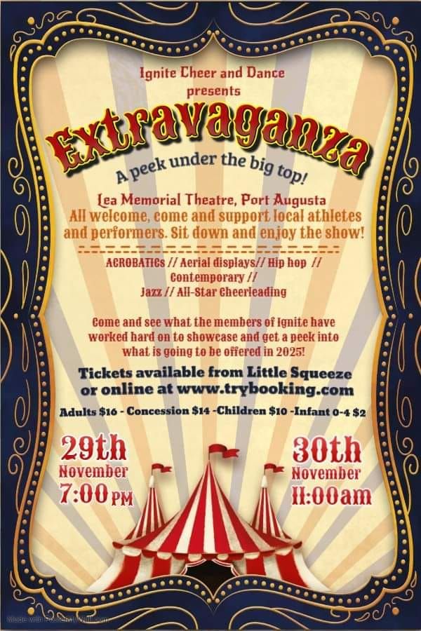 Extravaganza A peek under the Big Top!