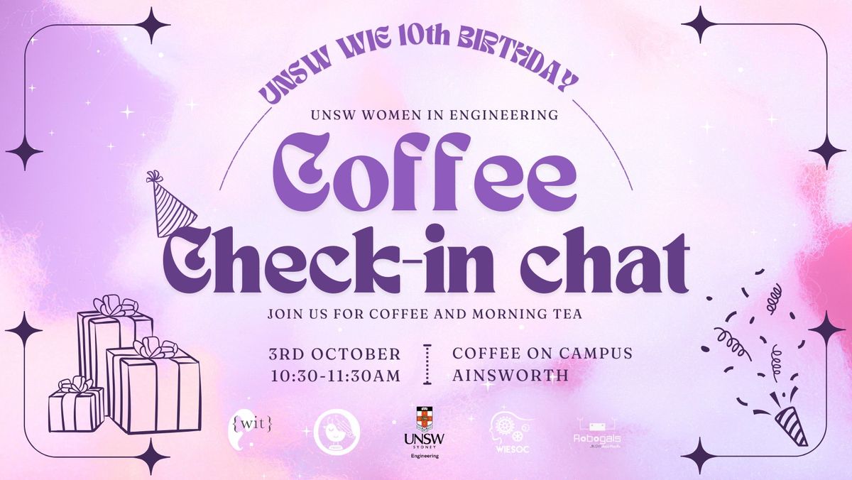 UNSW Women in Engineering Coffee Check-in Chat