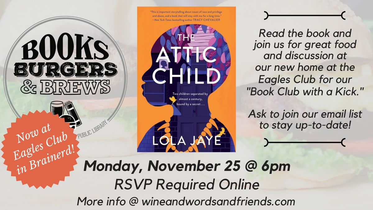 Books Burgers and Brews: The Attic Child