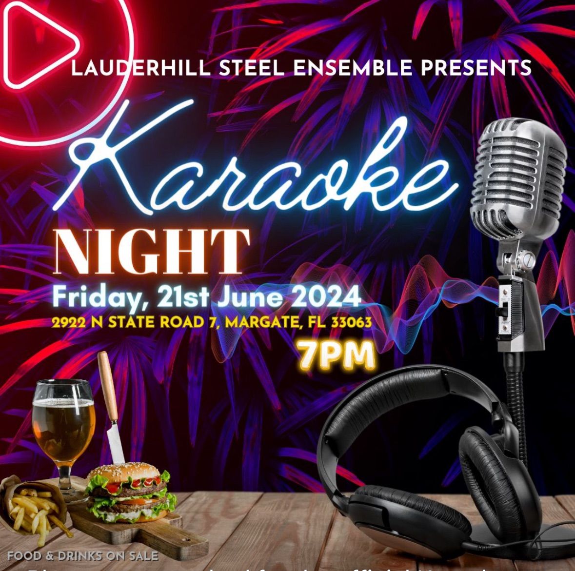 Lauderhill Steel Ensemble Karaoke night