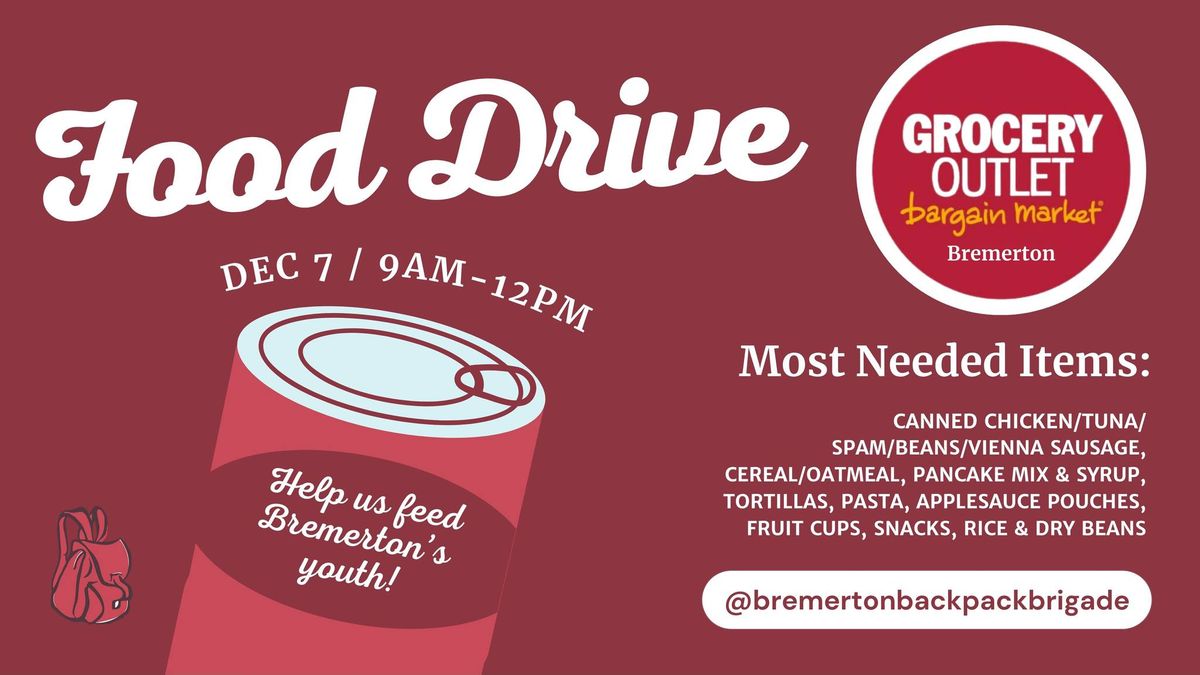 BBB Grocery Outlet Food Drive - 12\/7