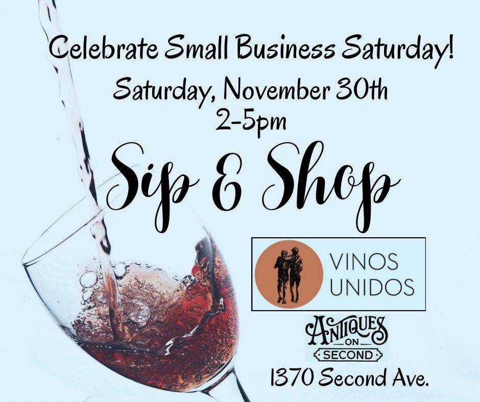 Sip & Shop Small Business Saturday