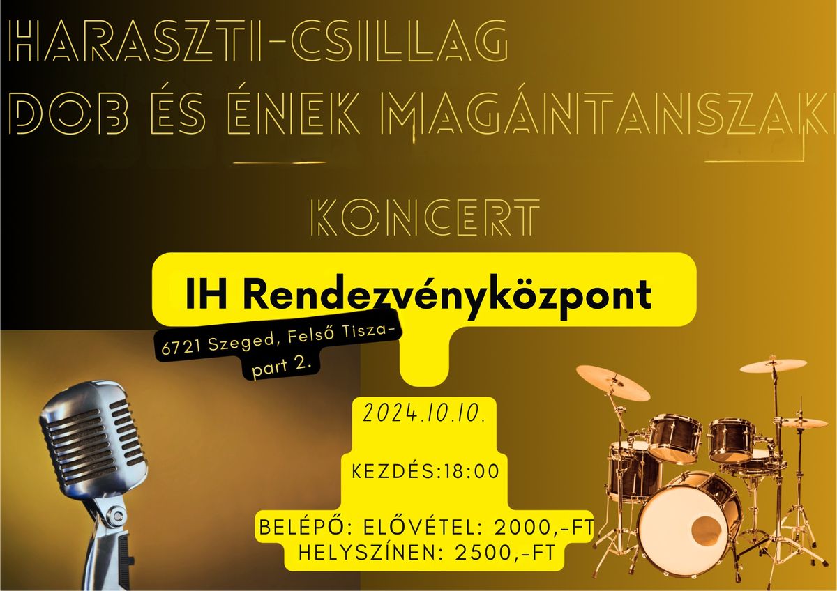 HARASZTI-CSILLAG \u00c9NEK \u00c9S DOB TANSZAKI BEMUTAT\u00d3 KONCERT 2024 \/\/ IH Caf\u00e9